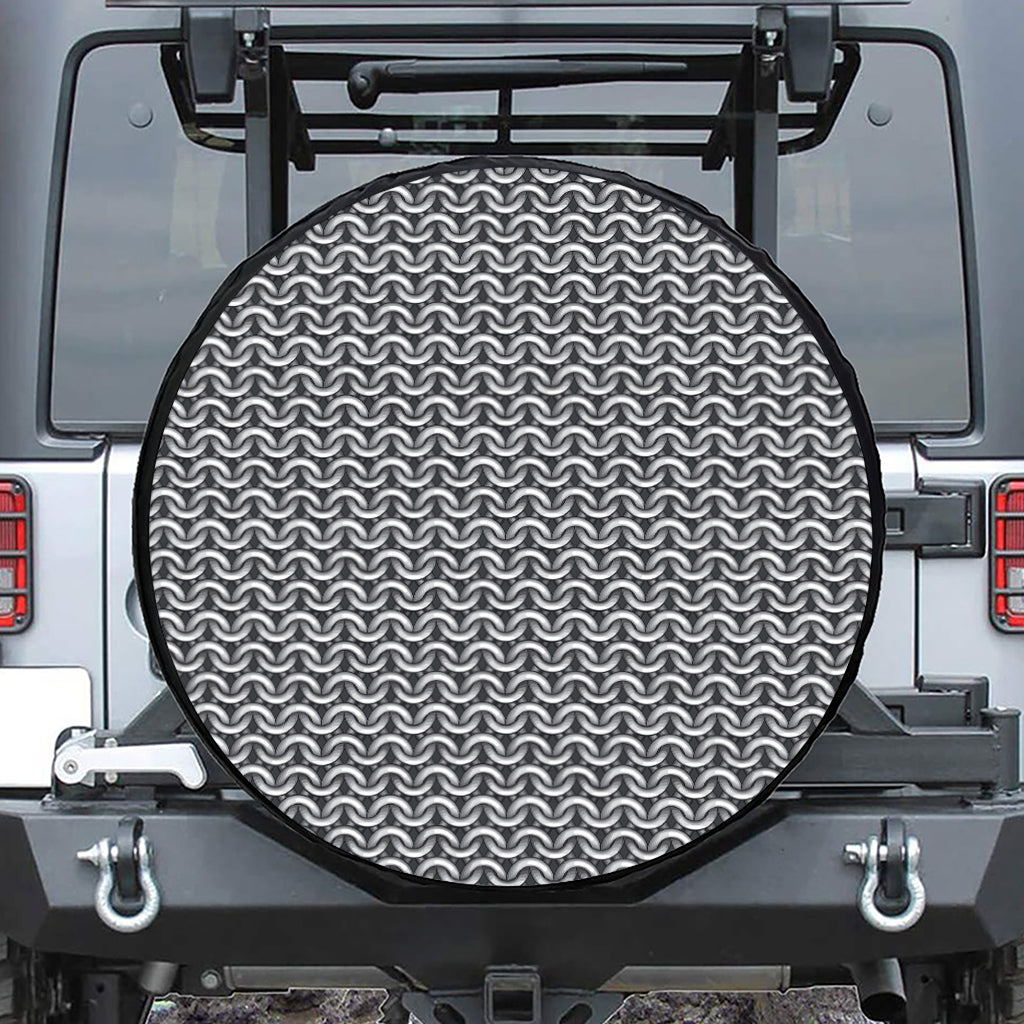 Chainmail Print Tire Cover