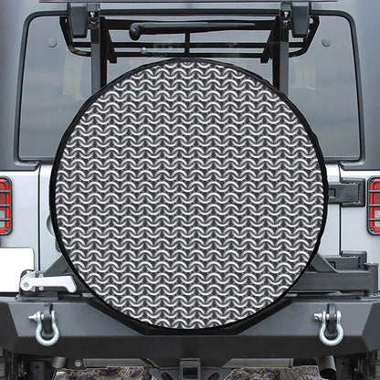 Chainmail Print Tire Cover