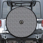 Chainmail Print Tire Cover With Camera Hole