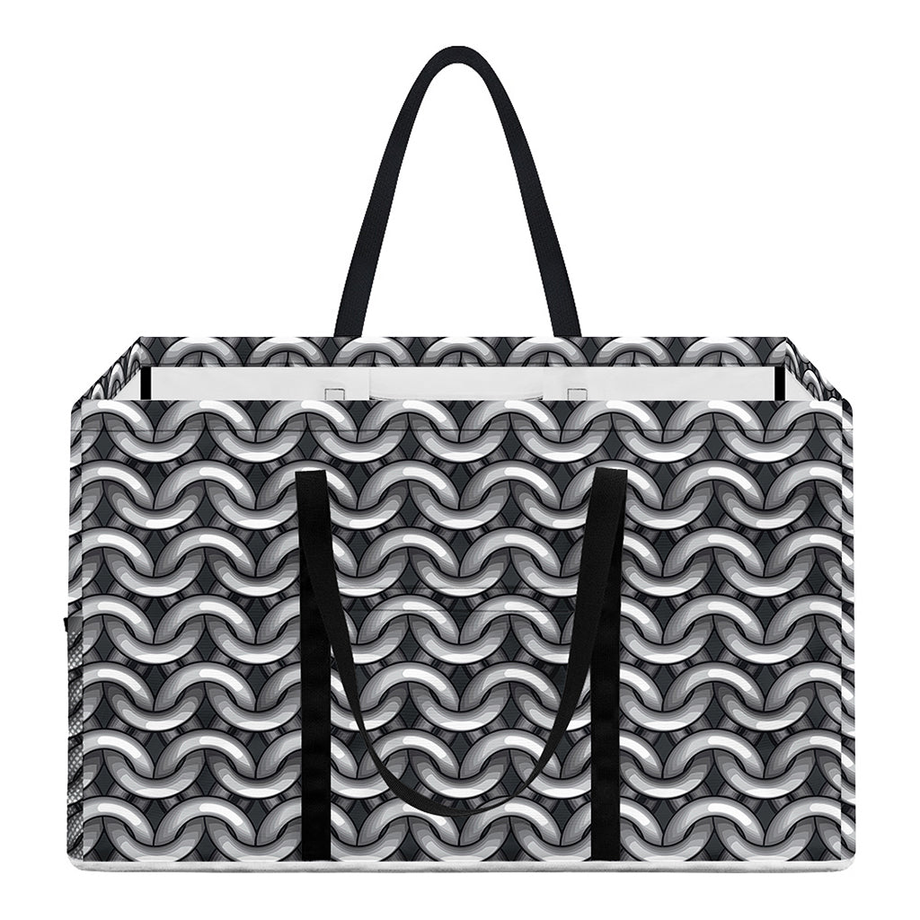 Chainmail Print Utility Tote Bag