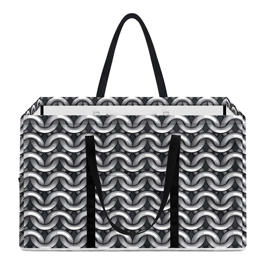Chainmail Print Utility Tote Bag