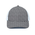 Chainmail Print White Mesh Trucker Hat