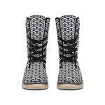 Chainmail Print Winter Boots