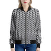 Chainmail Print Women's Bomber Jacket