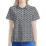 Chainmail Print Women's Polo Shirt