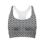 Chainmail Print Women's Sports Bra
