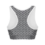 Chainmail Print Women's Sports Bra