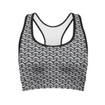 Chainmail Print Women's Sports Bra