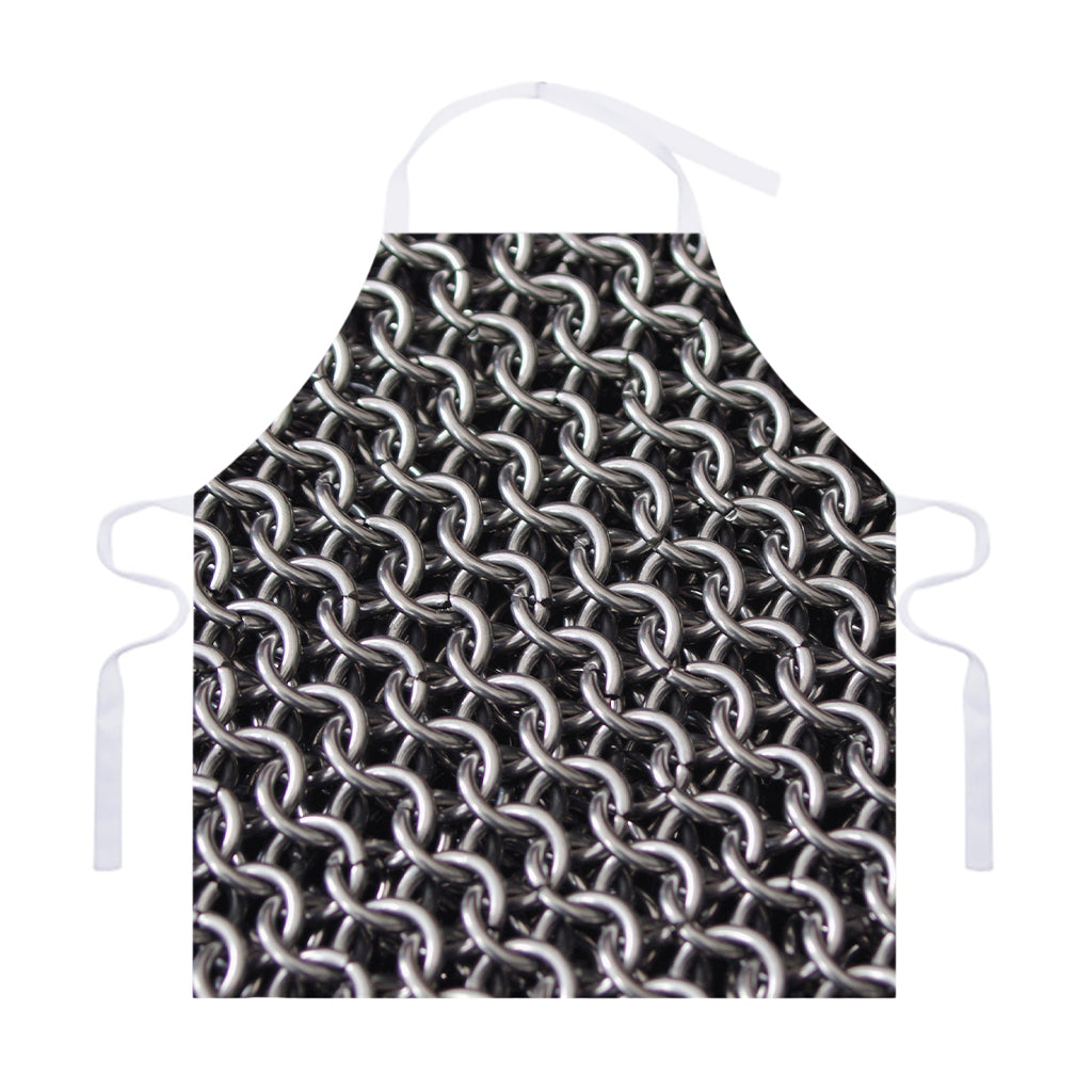 Chainmail Ring Pattern Print Adjustable Apron