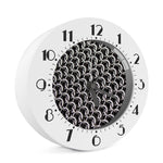 Chainmail Ring Pattern Print Alarm Clock
