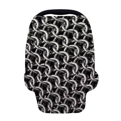Chainmail Ring Pattern Print Baby Seat Cover