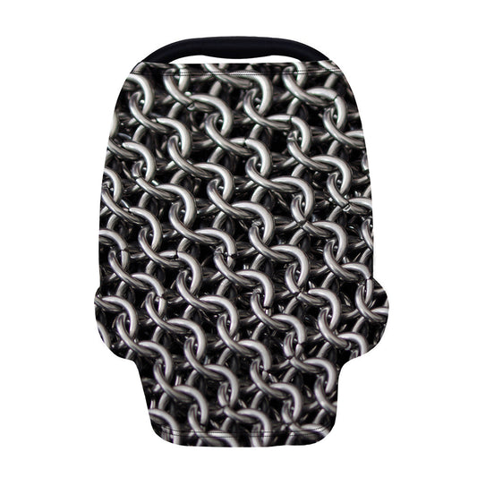 Chainmail Ring Pattern Print Baby Seat Cover