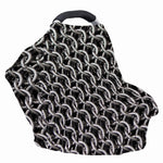 Chainmail Ring Pattern Print Baby Seat Cover