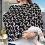 Chainmail Ring Pattern Print Baby Seat Cover