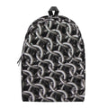 Chainmail Ring Pattern Print School Backpack