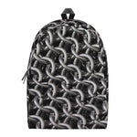 Chainmail Ring Pattern Print Backpack