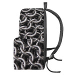 Chainmail Ring Pattern Print Backpack