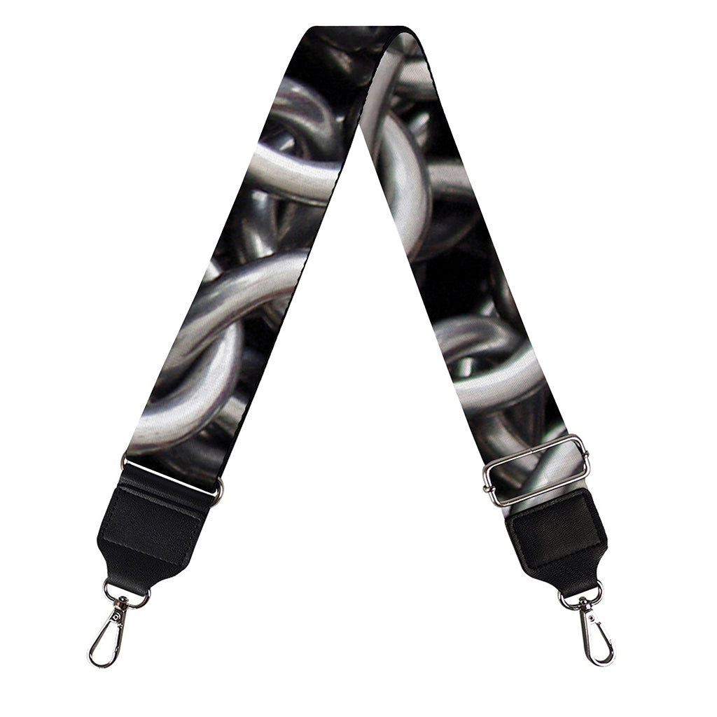 Chainmail Ring Pattern Print Bag Strap