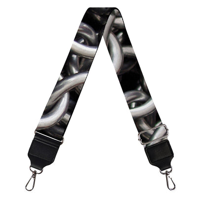 Chainmail Ring Pattern Print Bag Strap