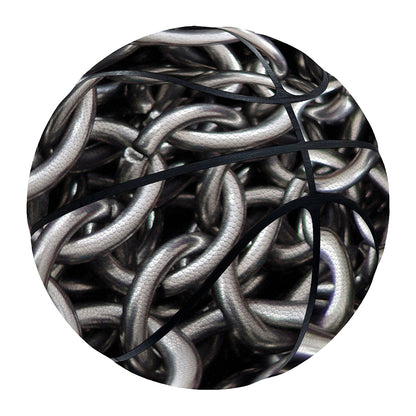 Chainmail Ring Pattern Print Basketball
