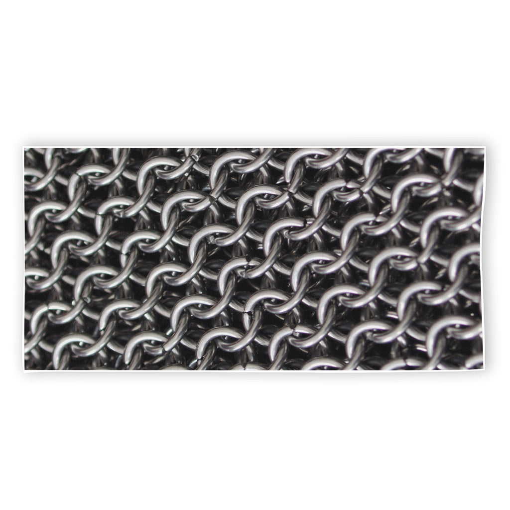 Chainmail Ring Pattern Print Beach Towel