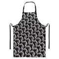 Chainmail Ring Pattern Print Bib Apron With Pocket