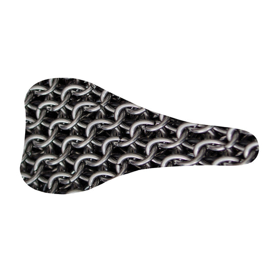Chainmail Ring Pattern Print Bicycle Seat Cover