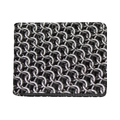 Chainmail Ring Pattern Print Bifold Wallet