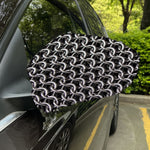 Chainmail Ring Pattern Print Car Side Mirror Covers