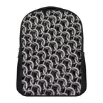 Chainmail Ring Pattern Print Casual Backpack