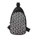 Chainmail Ring Pattern Print Sling Bag