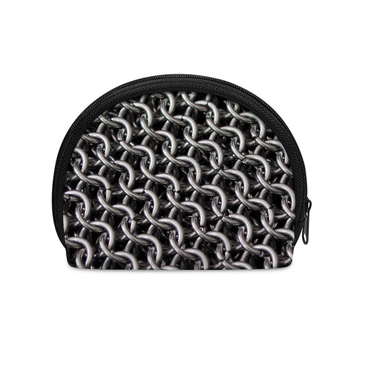 Chainmail Ring Pattern Print Coin Purse