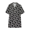 Chainmail Ring Pattern Print Cotton Hawaiian Shirt