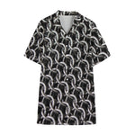 Chainmail Ring Pattern Print Cotton Hawaiian Shirt