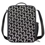 Chainmail Ring Pattern Print Crossbody Lunch Bag
