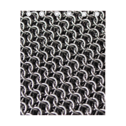 Chainmail Ring Pattern Print Curtain