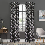 Chainmail Ring Pattern Print Curtain