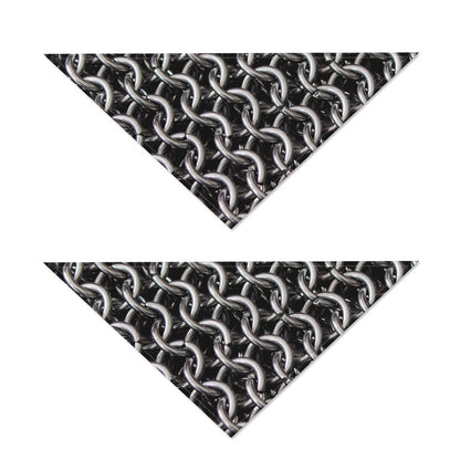 Chainmail Ring Pattern Print Dog Bandana
