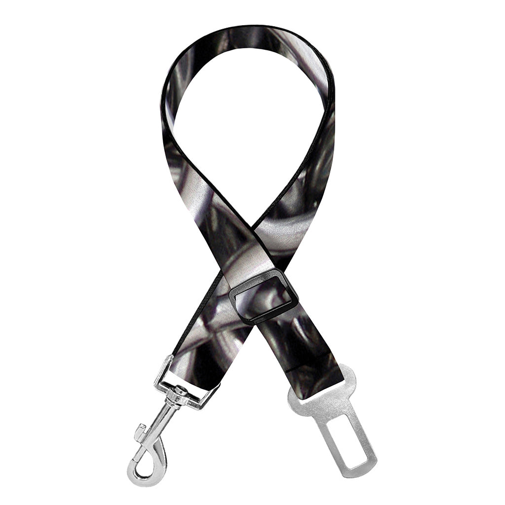 Chainmail Ring Pattern Print Dog Seat Belt