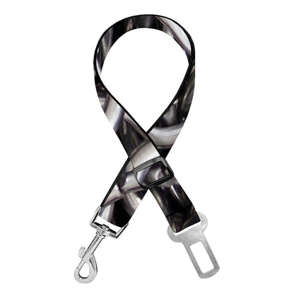 Chainmail Ring Pattern Print Dog Seat Belt