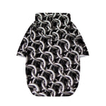 Chainmail Ring Pattern Print Dog Zip Up Hoodie