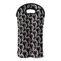 Chainmail Ring Pattern Print Double Neoprene Wine Tote