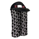 Chainmail Ring Pattern Print Double Neoprene Wine Tote