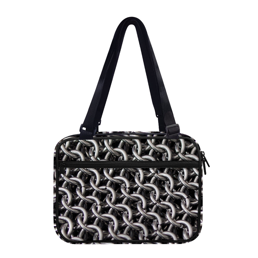 Chainmail Ring Pattern Print Double Strap Bible Bag