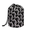 Chainmail Ring Pattern Print Drawstring Makeup Bag