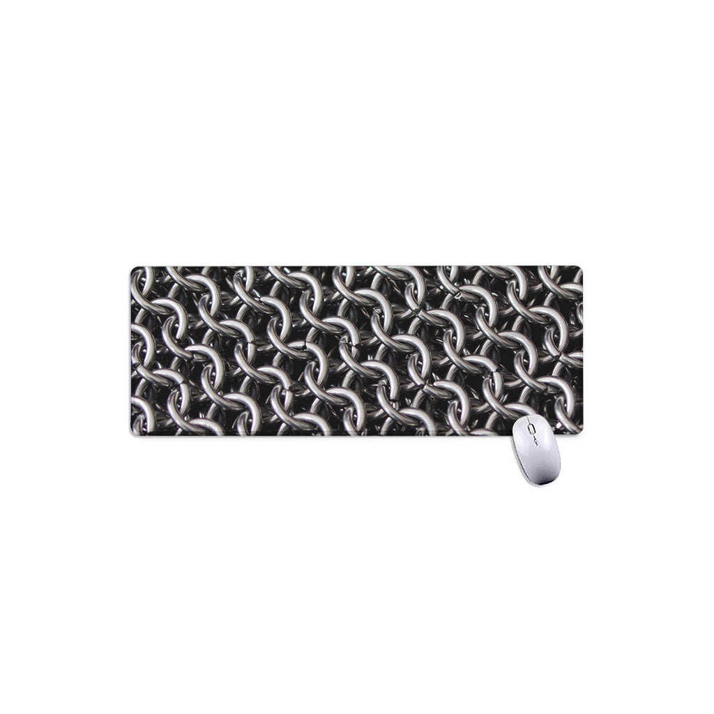 Chainmail Ring Pattern Print Extended Mouse Pad