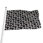 Chainmail Ring Pattern Print Flag