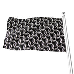 Chainmail Ring Pattern Print Flag