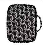 Chainmail Ring Pattern Print Front Pocket Bible Bag