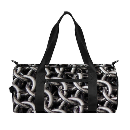 Chainmail Ring Pattern Print Gym Bag